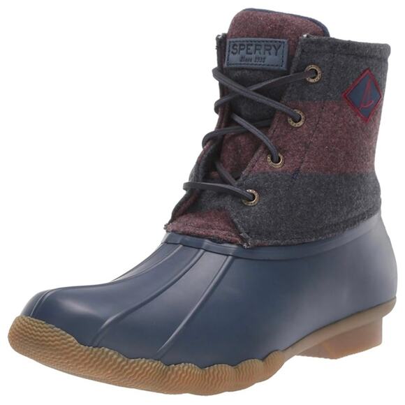Sperry Shoes - Sperry Women's Saltwater Varsity Stripe Wool Rain and All Weather Boots